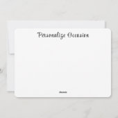 Schattige  Bloemen Assortiment Boeket Vaas Feestdagenkaart (Achterkant)