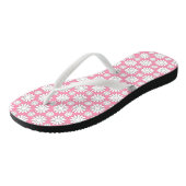 Schattige Bloemen Daisy Pattern Baby Roze & Witte  Teenslippers (Schuin)