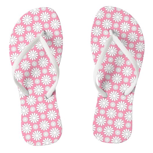 Schattige Bloemen Daisy Pattern Baby Roze & Witte  Teenslippers (Voetbed)
