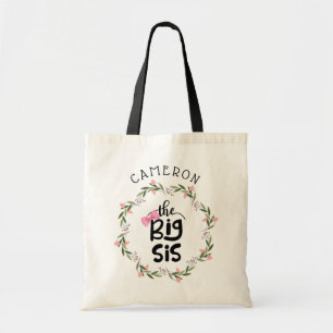 Schattige Bloemen De Grote Zis Hand Lettered Tote Bag