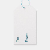 Schattige Bloemen en Bunny Paasfeest van en naar Cadeaulabel (Achterkant)