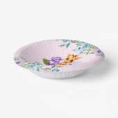 Schattige Bloemen Hippo safari oerwoud Dieren Verj Papieren Kommen (Gebogen)