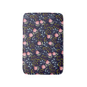 Schattige Bloemen: Kleurrijk Bloemenpatroon. Badmat (Voorkant Verticaal)