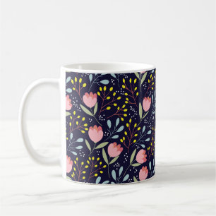 Schattige Bloemen: Kleurrijk Bloemenpatroon. Koffiemok