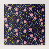 Schattige Bloemen: Kleurrijk Bloemenpatroon. Legpuzzel (Verticaal)