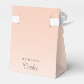 Schattige Bloemen Olifant Meisje Baby shower Dank Bedankdoosjes (Achterkant)