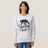 Schattige Bloemen Oma Beer | Cadeau voor oma Trui (Voorkant volledig)