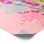 Schattige bloemen poster (Hoek)