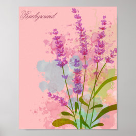 Schattige bloemen poster