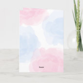 Schattige Bloemen Regenboog Dinosaur Happy Birthda (Achterkant)