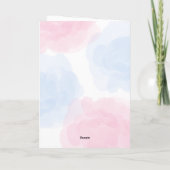 Schattige Bloemen Regenboog Dinosaur Happy Birthda (Achterkant)