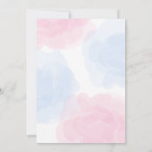 Schattige Bloemen Regenboog Dinosaur Happy Birthda Save The Date (Achterkant)