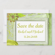 Schattige Bloemen Save the Date