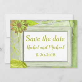 Schattige Bloemen Save the Date