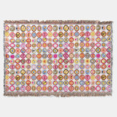 schattige bloemen, vogels, hartenpatroon deken (Voorkant)