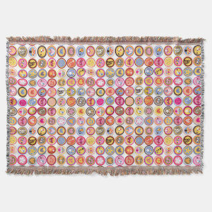 schattige bloemen, vogels, hartenpatroon deken