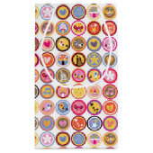 schattige bloemen, vogels, hartenpatroon klein cadeauzakje (Achterkant)