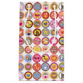 schattige bloemen, vogels, hartenpatroon klein cadeauzakje (Voorkant)