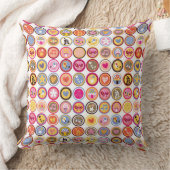 schattige bloemen, vogels, hartenpatroon kussen (Deken)