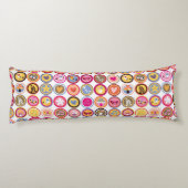 schattige bloemen, vogels, hartenpatroon lichaamskussen (Achterkant)