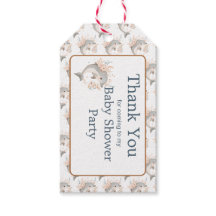 Schattige bloemendolfijn baby shower