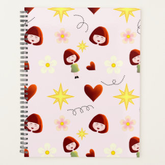 Schattige bloemengirls planner