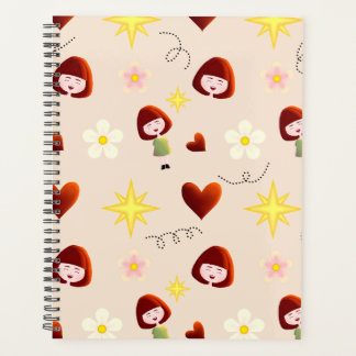 Schattige bloemengirls planner