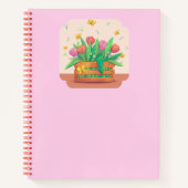 Schattige Bloemenjournaal 🌸💛🌷 Notitieboek (Voorkant)