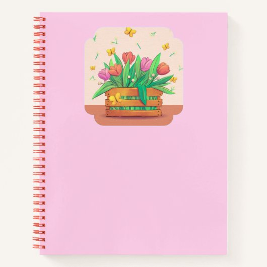 Schattige Bloemenjournaal 🌸💛🌷 Notitieboek (Voorkant)
