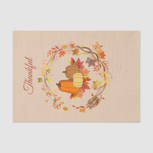 Schattige bloementankful tissue papier (Voorkant)