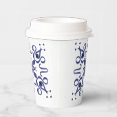 Schattige bloemig patroonontwerp voor papieren bek papieren bekers (Rechts)