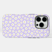Schattige bloemig wit bloemontwerp Case-Mate iPhone case (Achterkant (horizontaal))