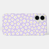 Schattige bloemig wit bloemontwerp Case-Mate iPhone case (Achterkant (horizontaal))