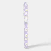 Schattige bloemig wit bloemontwerp Case-Mate iPhone case (Achterkant / Links)