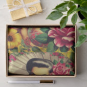 Schattige  bloemmeisje tissuepapier (Geschenk)