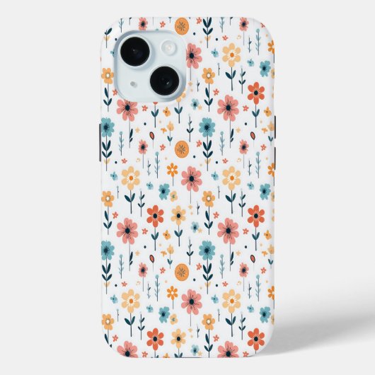 Schattige bloemmotief Case-Mate iPhone case (Achterkant)