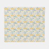 Schattige bloemmotief met vlinders fleece deken (Voorkant (Horizontaal))