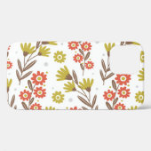 Schattige bloemmotief, naadloze achtergrond. Case-Mate iPhone case (Achterkant (horizontaal))