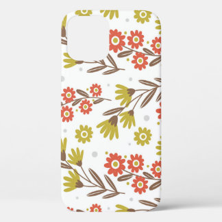 Schattige bloemmotief, naadloze achtergrond. Case-Mate iPhone case