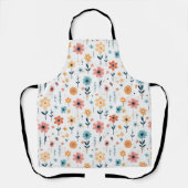 Schattige bloemmotief schort (Voorkant)