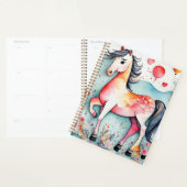 Schattige bloempaard planner (Display)