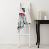 Schattige bloempaard sherpa deken (In situ)