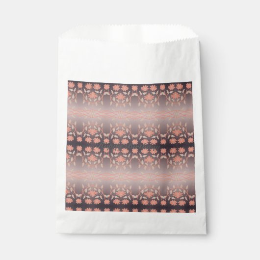 Schattige bloempatroon bedankzakje (Voorkant)