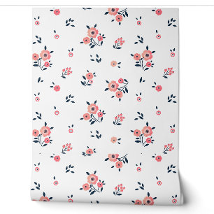 Schattige bloempatroon Mooi bloempatroon Behang