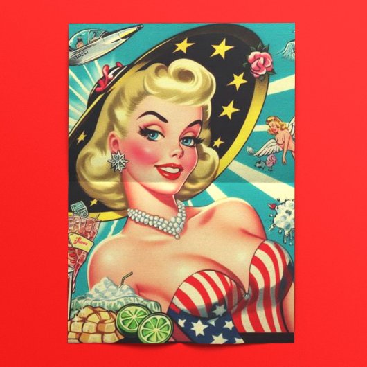 Schattige blond meisje tissuepapier