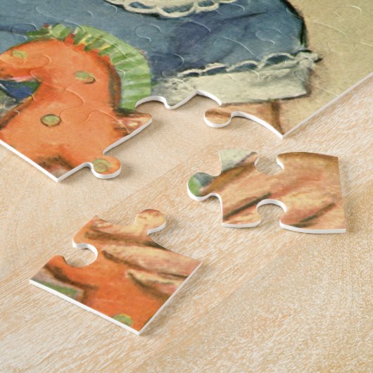  Schattige Blond Scandinavisch Kind met Krullen Legpuzzel (Zijkant)