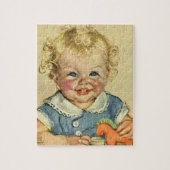  Schattige Blond Scandinavisch Kind met Krullen Legpuzzel (Verticaal)