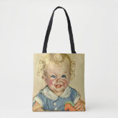  Schattige Blond Scandinavisch Kind met Krullen Tote Bag (Voorkant)