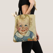  Schattige Blond Scandinavisch Kind met Krullen Tote Bag (Dichtbij)