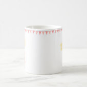 Schattige Blond Verjaardagsmeisje en Puppy Koffiemok (Center)